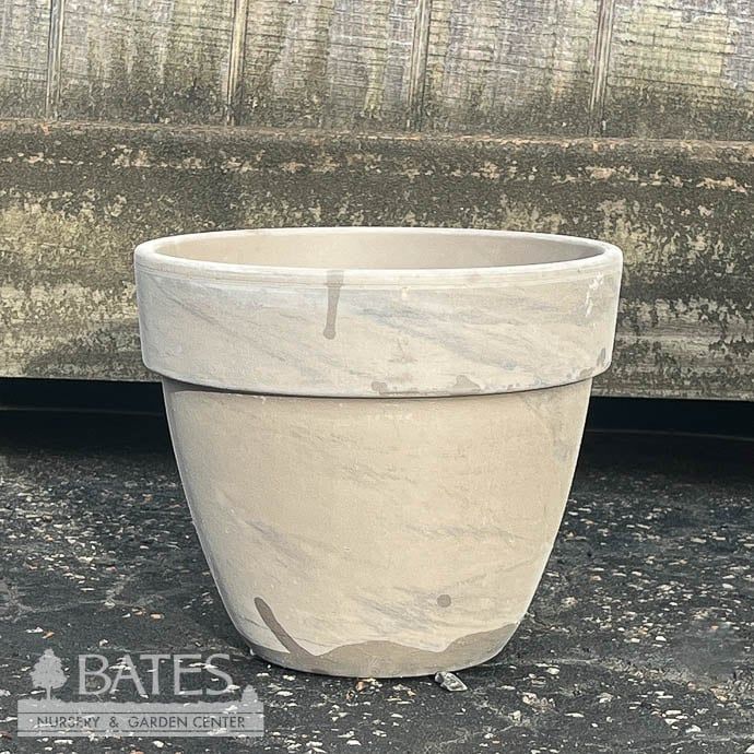 Pot 8" Levante Pot Dark Basalt Terracotta