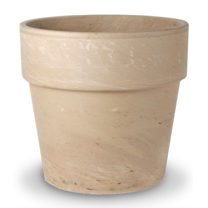 Pot Calima 8.25-8.5&quot; Granite Marble Clay /Terracotta