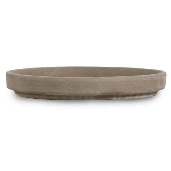 Saucer 5&quot; Dark Basalt / Terracotta