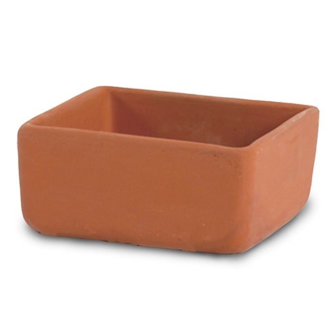 Pot 7&quot; Short Square 7x3 Terracotta