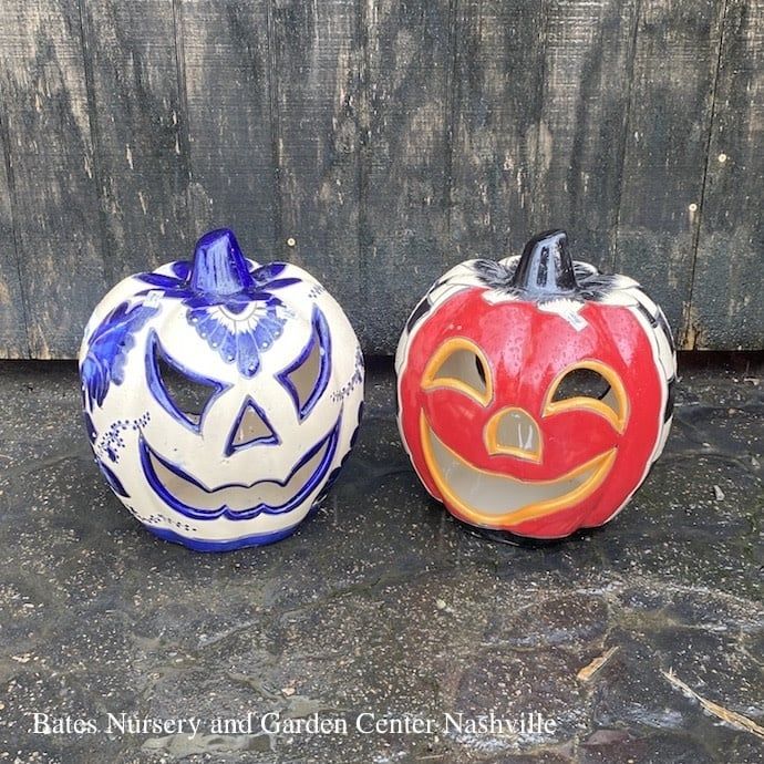 Lantern Pumpkin /Jack O Lantern MED 11x10 Talavera