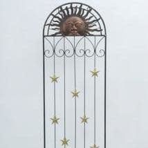 Trellis Sun Face 18x60 Metal
