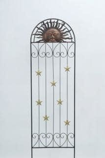 Trellis Sun Face 18x60 Metal