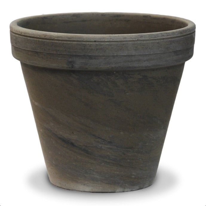 Pot 10&quot; Dark Basalt Standard / Terracotta