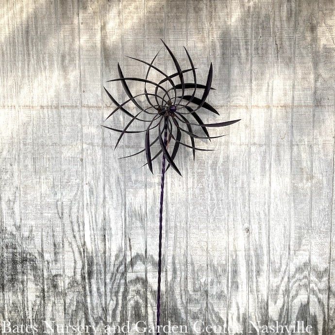 Wind Spinner / Garden Stake Pinwheel Purple 22x65H