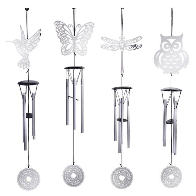 Wind Chime Owl/Btrfly/Drgfly/etc. Asst Silver