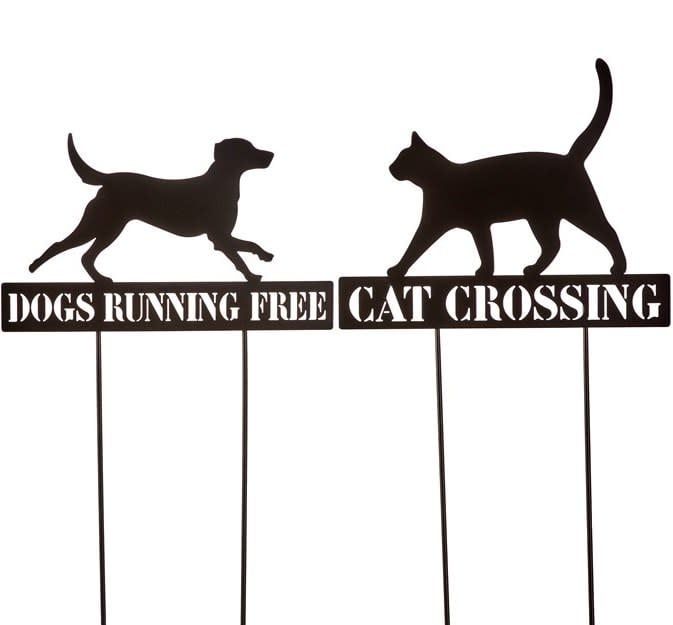 Plant Pick / Garden Stake Dog/Cat Asst