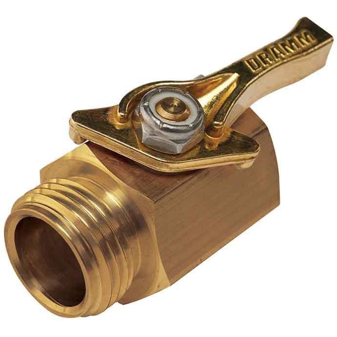 Brass Hose End Shut Off - Heavy Duty Dramm