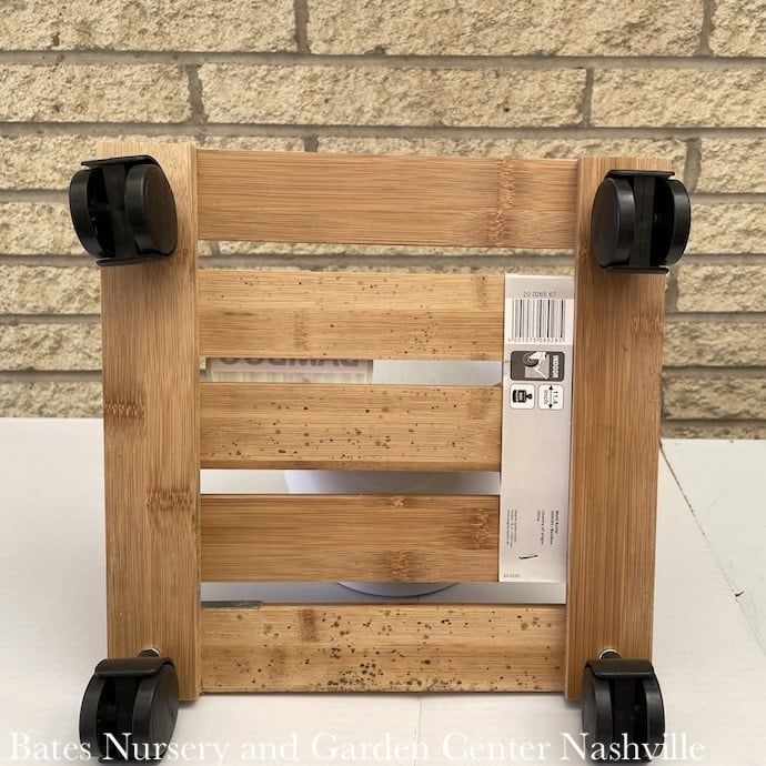 Plant Caddy Bamboo Square 11&quot; - holds 220lbs