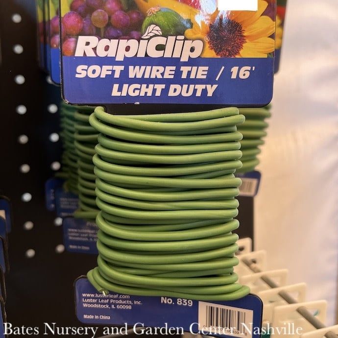 Twist Tie Soft 16&#39; Thin Rapidclip Luster Leaf