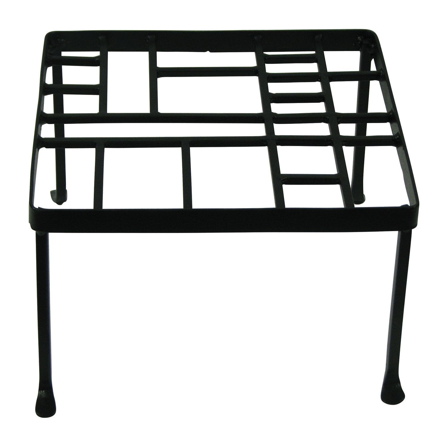 Plant Stand Mondrian Square Sml 10x6 Black Metal