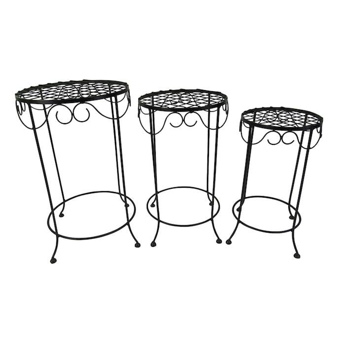 Plant Stand Moser Rd w/Scroll Collar Lrg 22x14 x