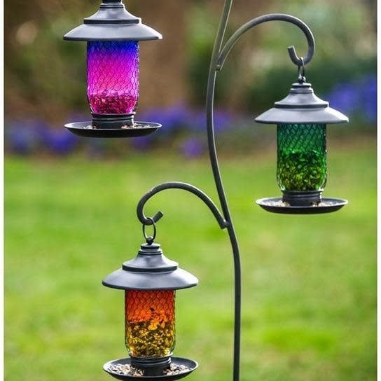 Bird Feeder w/Metal Top 7x9 Asst