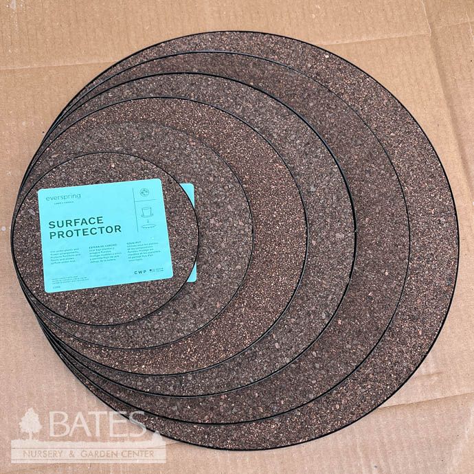 Saucer 14&quot; Dark Cork Saucer / Plant Mat Surface Protector