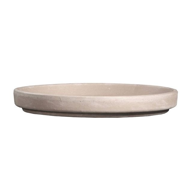 Saucer 4.25&quot; Granite Marble Clay /Terracotta