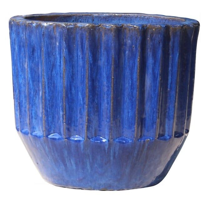 Pot Regal Royale Planter Deep Vertical Grooves Lrg 18x16 Asst