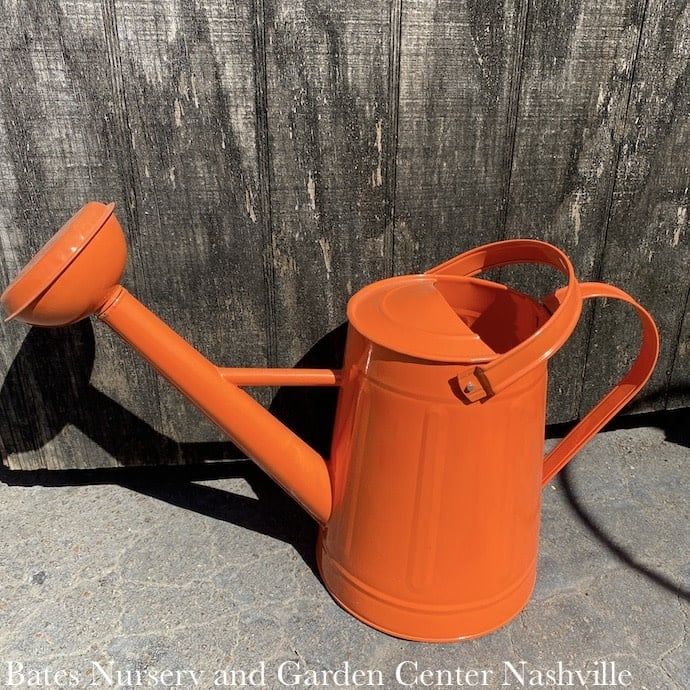 Watering Can 1.2 Gal Traditional Metal Orange