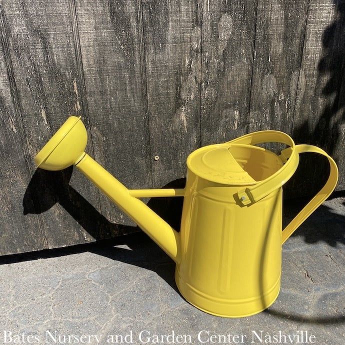 Watering Can 1.2 Gal Traditional Metal Yellow