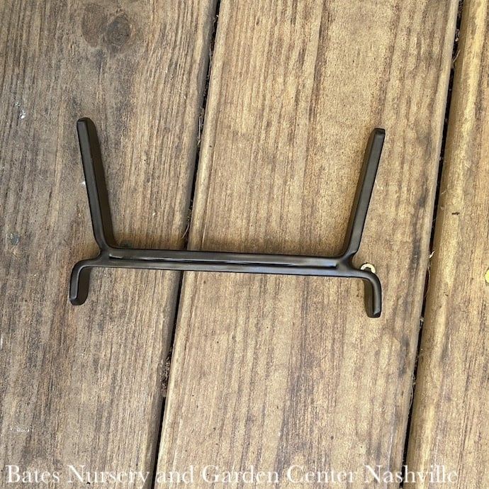 Brackets Pair fits 2x6 Handrail Black Metal 4x7