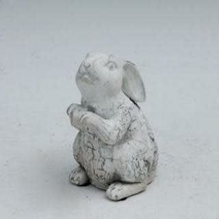 Statuary Rabbit/Bunny Birch-Look Sml 6H Cement