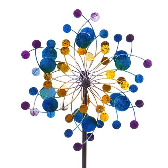Wind Spinner Blue Confetti 48&quot;h