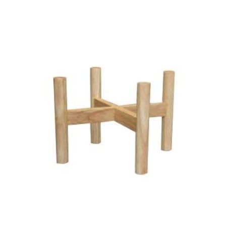 Pot/Plant Stand 12.5x8 Wood Natural (fits 10&quot; pot)