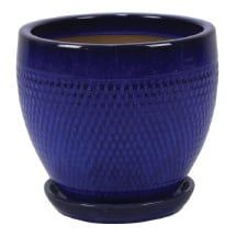 Pot Tanger Egg Pot Collection Lrg 13x11.75 w/Saucer Asst Styles/Colors