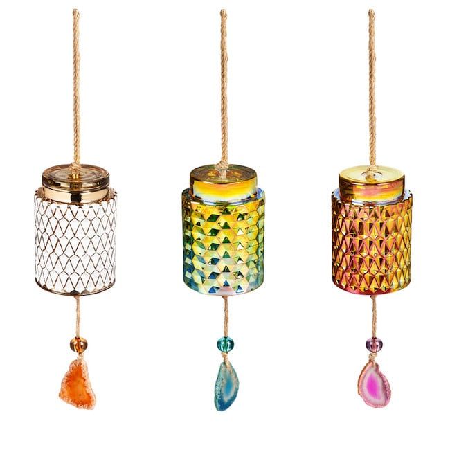 Wind Chime / Garden Bell Agate Asst 3x5 Glass