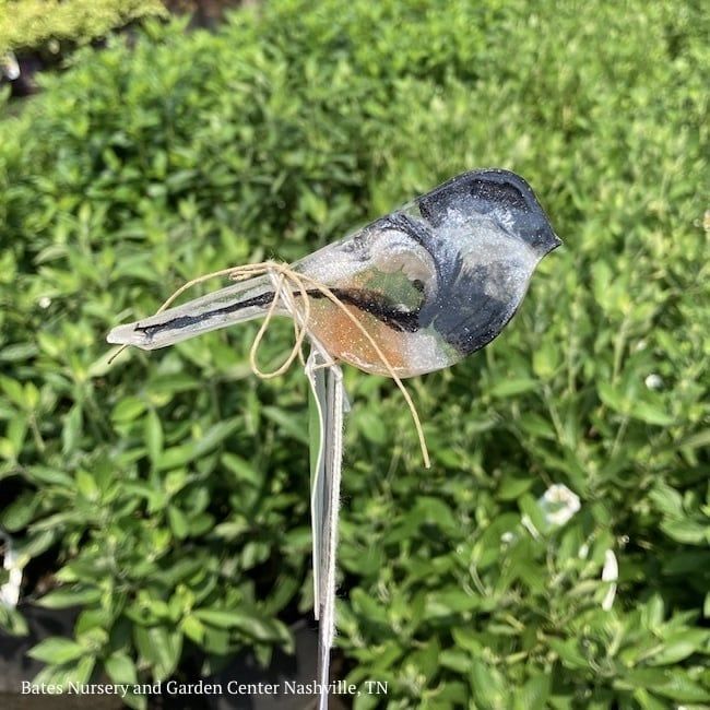 Garden Stake Sml Chickadee Hand Crafted 12H Resin