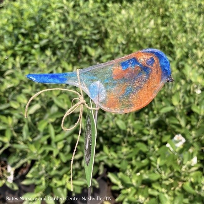 Garden Stake Sml Bluebird Hand Crafted 12H Resin