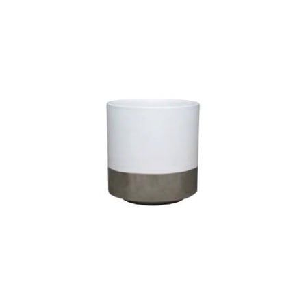Pot Ackerly Cache Cylinder NO Stand  7x10 Silver