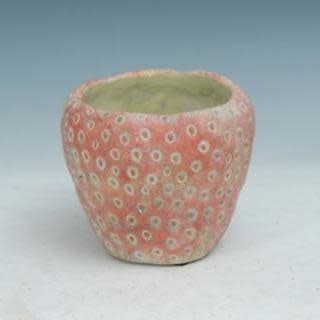 Pot Strawberry 6x5.5 Cement