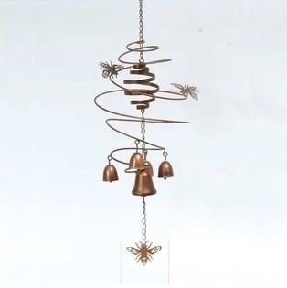 Wind Chime Bee 28H Metal Asst