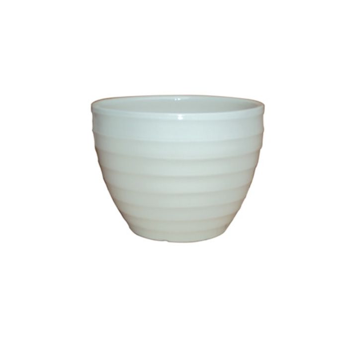 Pot Ribs Horizontal Sml 6x6 White