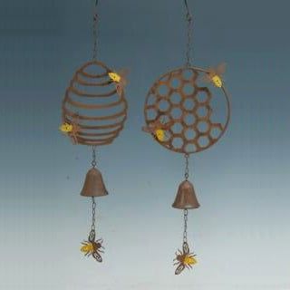 Wind Chime / Bell Beehive Asst 24H Metal