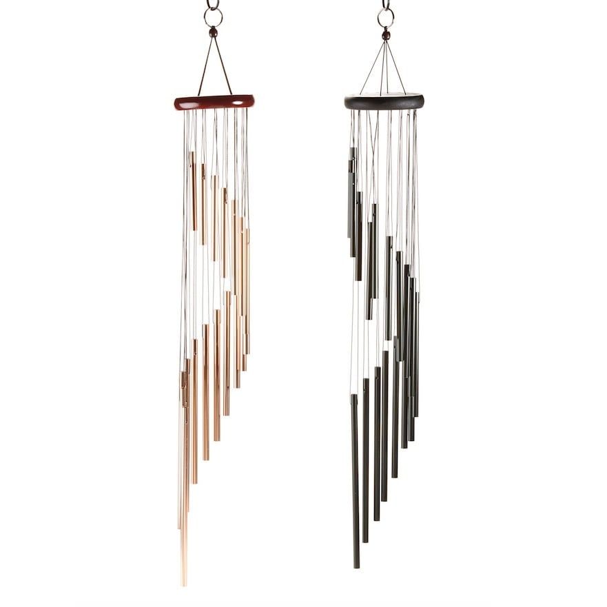 Wind Chime Spiral  30.5H Asst Metal