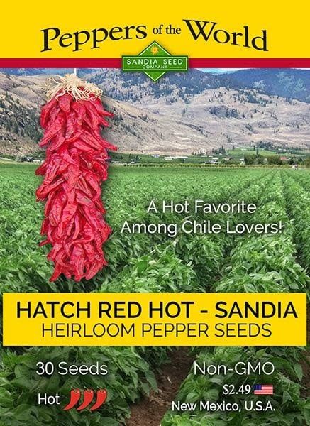 Seed Pepper Hatch Red Hot Sandia Heirloom - Capsicum annuum