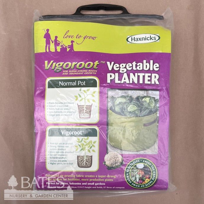 Grow Bag /Grow Pot Vegetable w/Handles 15x11 Vigoroot Haxnicks