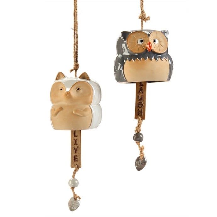 Bell/Chime Owl/Fox Sentiment 4.5x17&quot; Asst