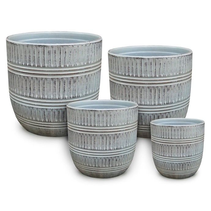 Pot Talley Mark Egg Pot Xlg 12x12 Antq White