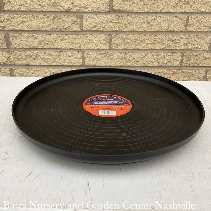 Down Under Plant /Pot Turner Saucer 16&quot; Black Bosmere