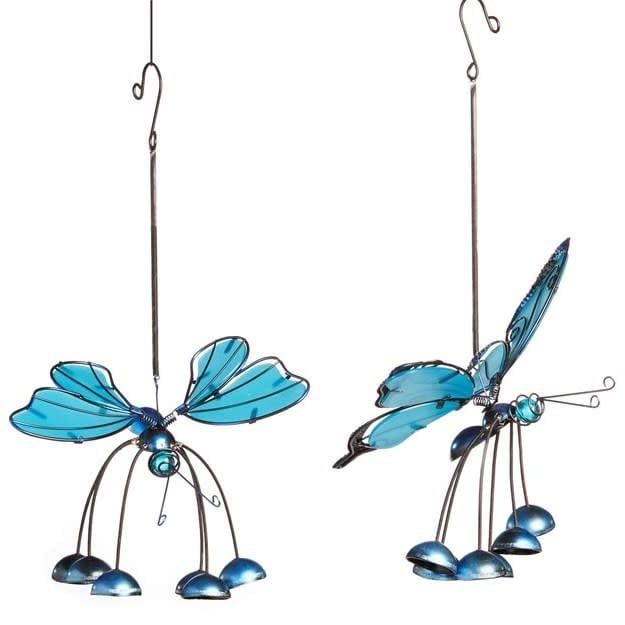 Wind Chime Butterfly Asst 13H Acrylic/Metal