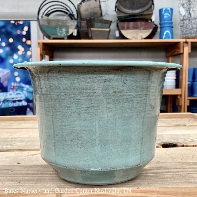 Pot Laurel Flared Rim Lrg 12&quot; Metal Asst