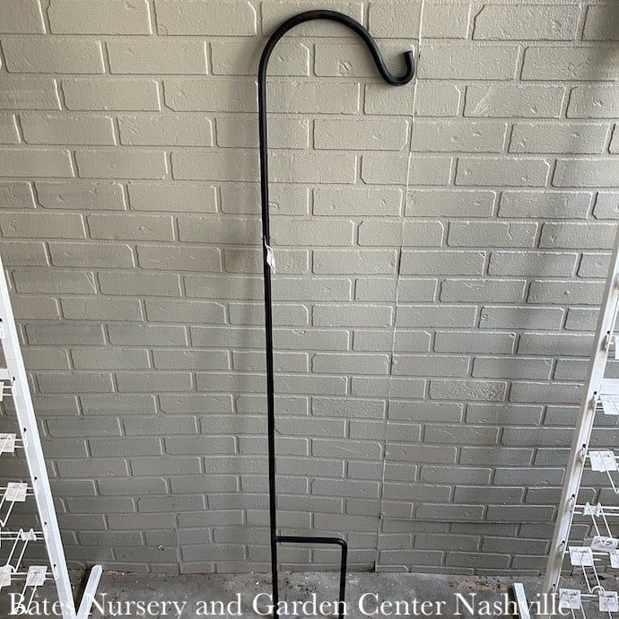 Crane/Shepherd Hook Single Short 5'4" Black Metal 5/8" Thick