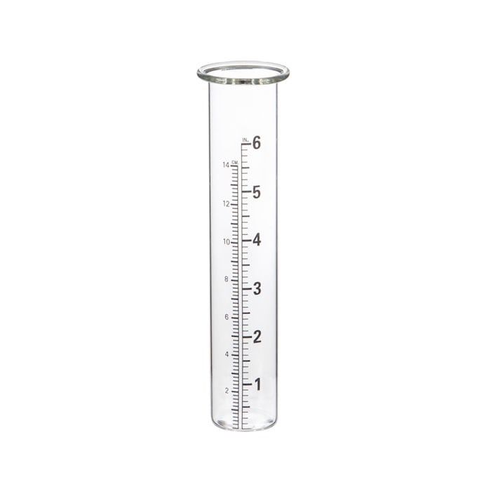 Replacement Glass 1.5x6&quot; for Rain Gauge (#6R)