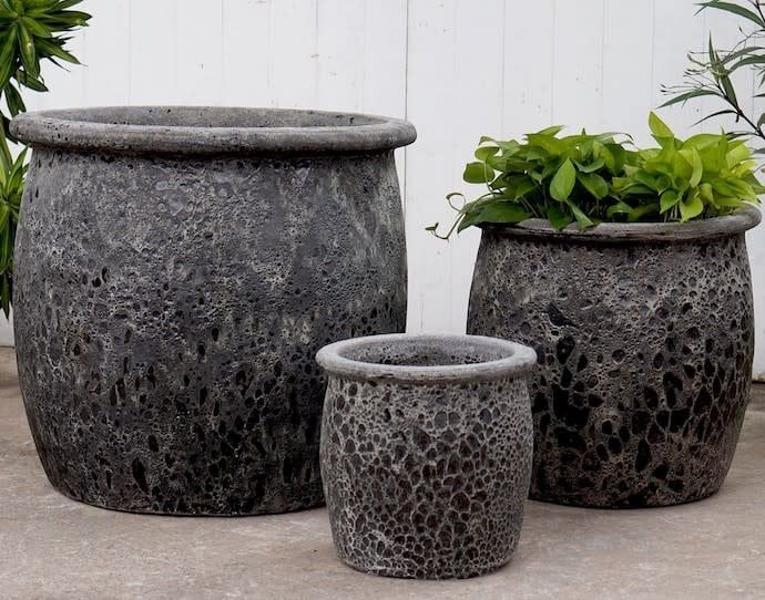 Pot Carson Rounded Planter w/Rim Sml 11x11 Atlantis Asst