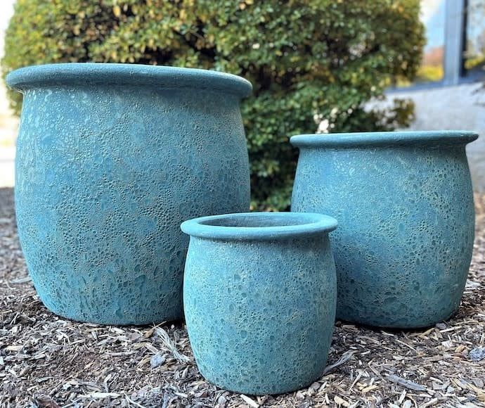 Pot Carson Rounded Planter w/Rim Sml 11x11 Atlantis Asst
