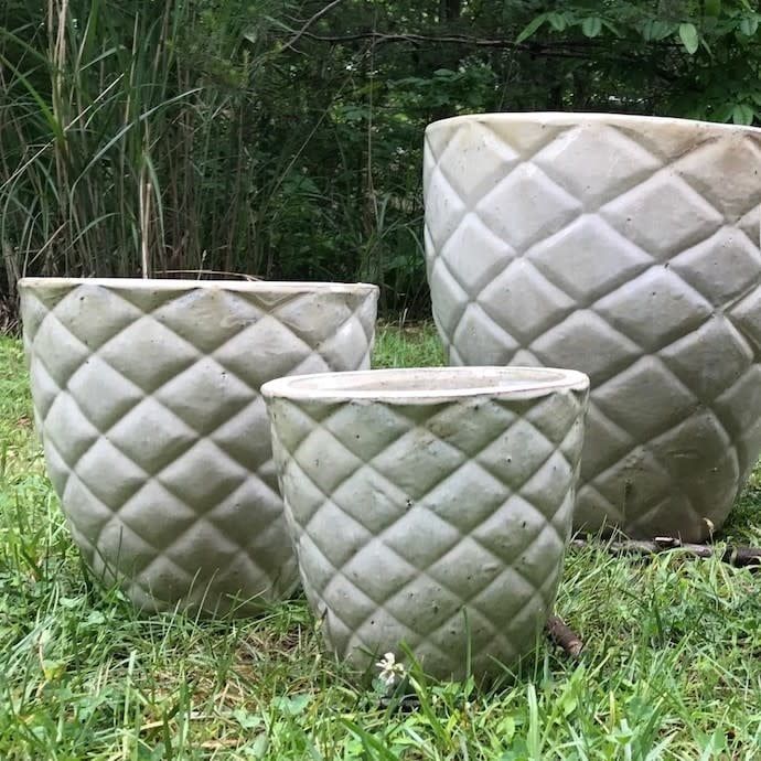 Pot Pineapple Planter Xlg 20x20 White