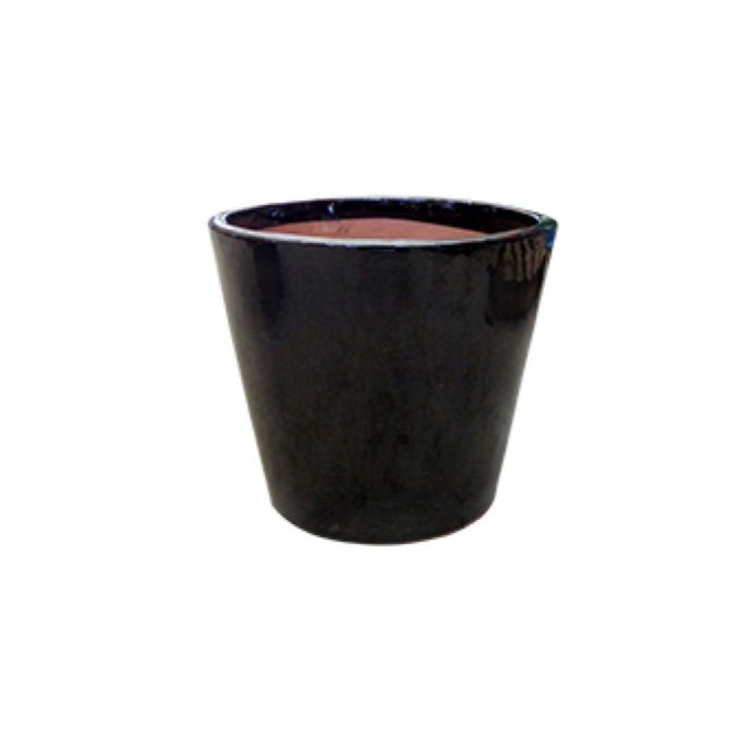 Pot Albany Planter Taper Med 11.75x10.75  Black