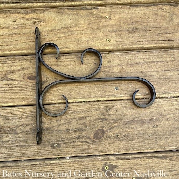 Bracket 12&quot; All Purpose Curly-Q Black Metal